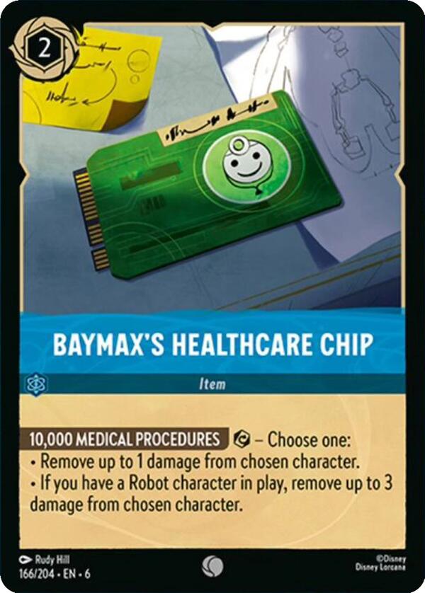 Image of Baymax's Healthcare Chip (166/204) [Azurite Sea]