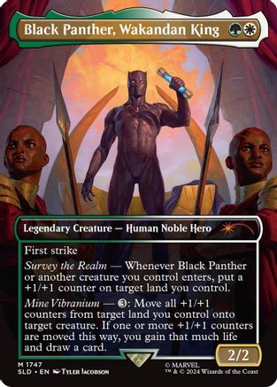 Image of Black Panther, Wakandan King (Rainbow Foil) [Secret Lair Drop Series]