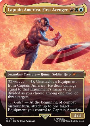 Image of Captain America, First Avenger (Rainbow Foil) [Secret Lair Drop Series]
