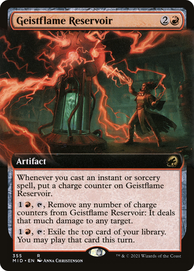Image of Geistflame Reservoir (Extended Art) [Innistrad: Midnight Hunt]