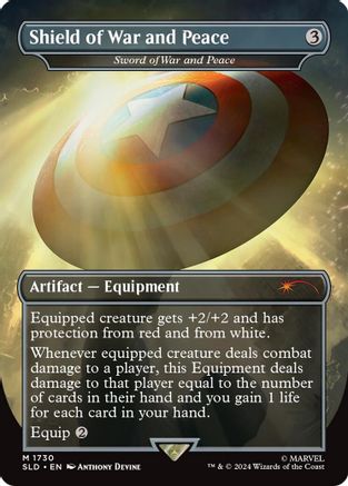 Image of Shield of War and Peace - Sword of War and Peace (Rainbow Foil) [Secret Lair Drop Series]