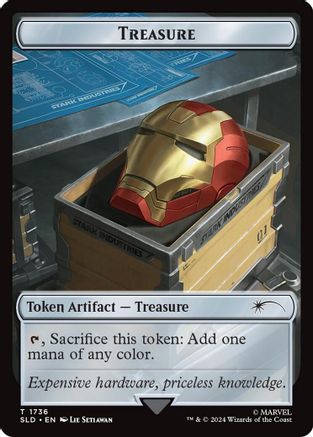 Image of Treasure Token (1736) (Rainbow Foil) [Secret Lair Drop Series]
