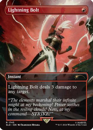 Image of Lightning Bolt (1743) (Rainbow Foil) [Secret Lair Drop Series]