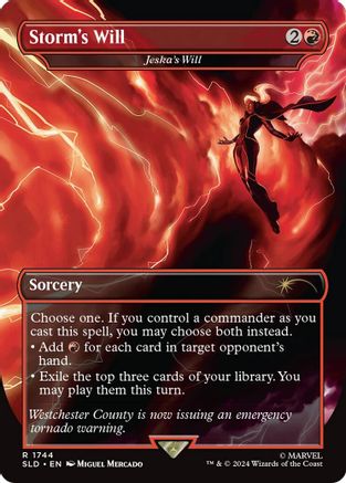 Image of Storm's Will - Jeska's Will (Rainbow Foil) [Secret Lair Drop Series]