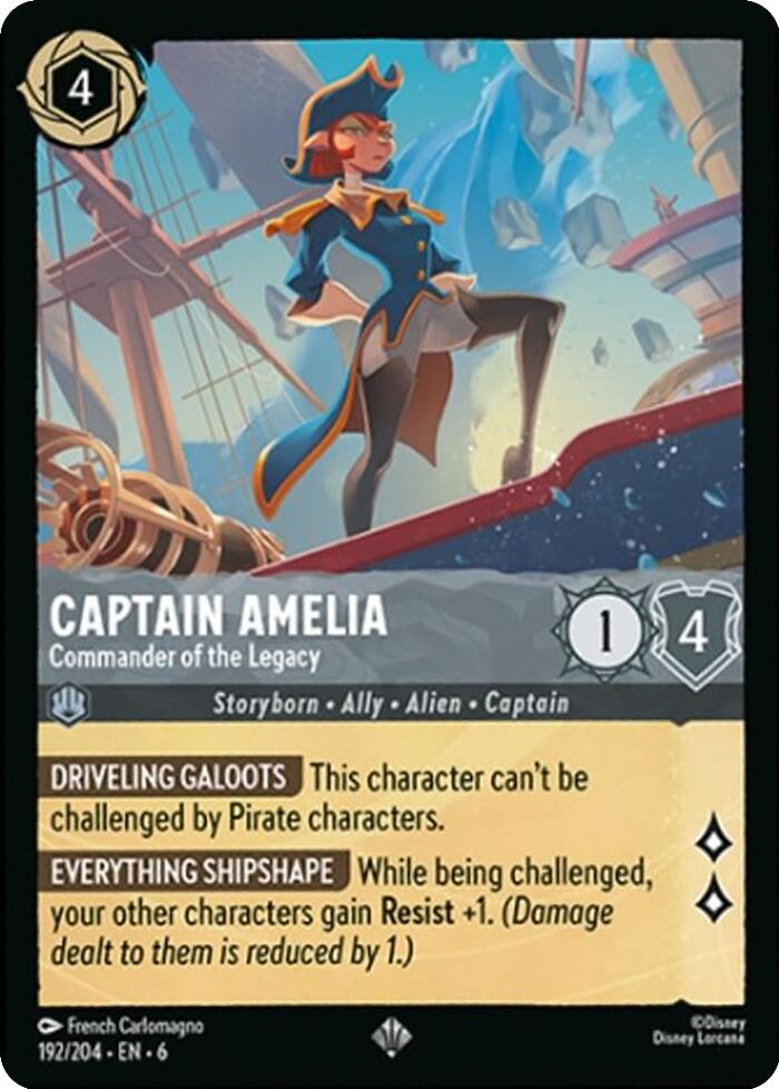 Image of Captain Amelia - Commander of the Legacy (192/204) [Azurite Sea]
