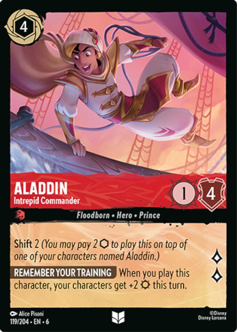 Image of Aladdin - Intrepid Commander (119/204) [Azurite Sea]