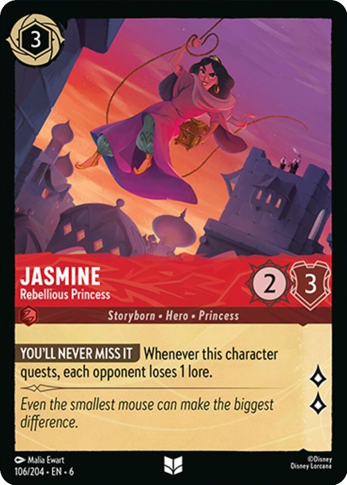 Image of Jasmine - Rebellious Princess (106/204) [Azurite Sea]
