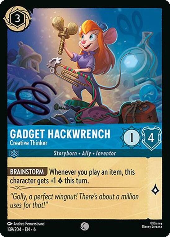 Image of Gadget Hackwrench - Creative Thinker (139/204) [Azurite Sea]