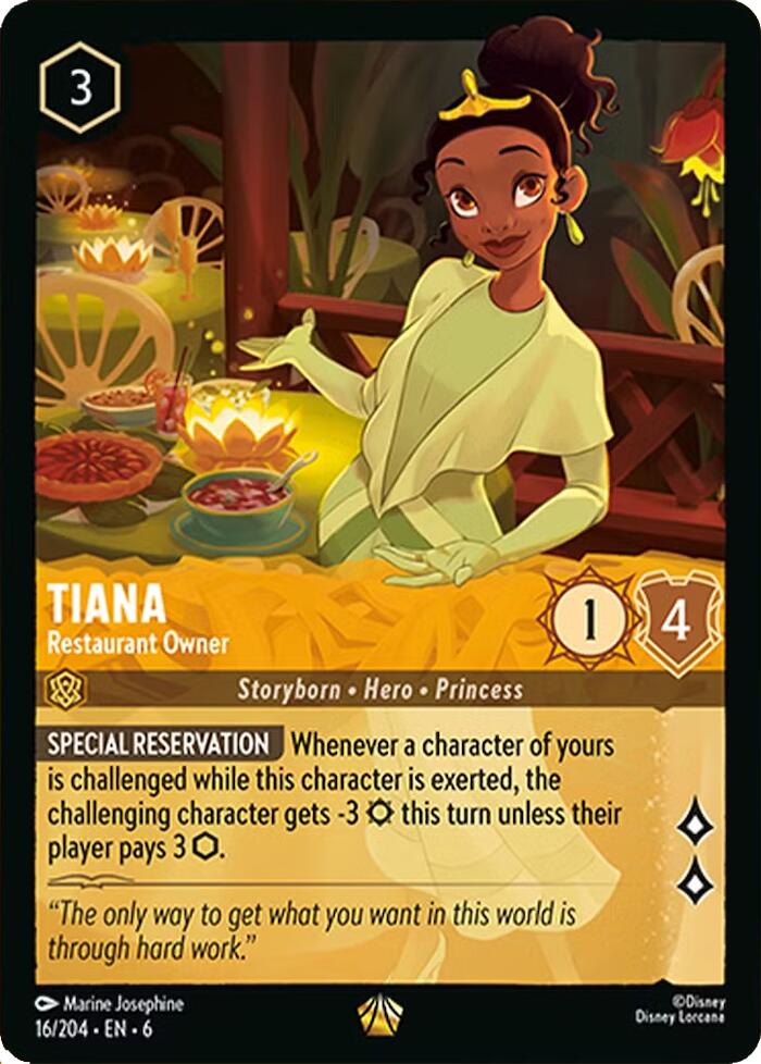 Image of Tiana - Restaurant Owner (16/204) [Azurite Sea]
