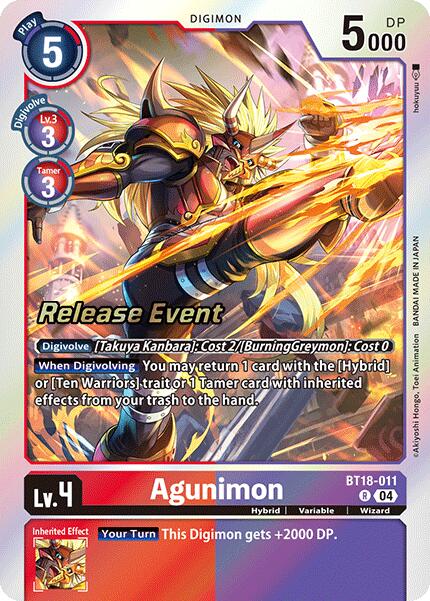 Image of Agunimon [BT18-011] [Release Special Booster Ver.2.0 Promos]