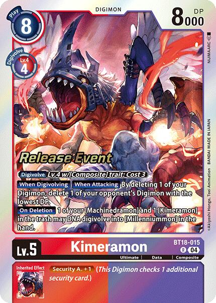Image of Kimeramon [BT18-015] [Release Special Booster Ver.2.0 Promos]
