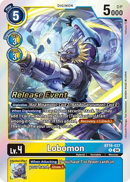 Image of Lobomon [BT18-037] [Release Special Booster Ver.2.0 Promos]