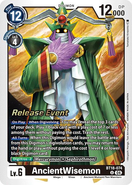 Image of AncientWisemon [BT18-074] [Release Special Booster Ver.2.0 Promos]
