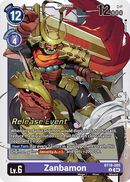 Image of Zanbamon [BT18-085] [Release Special Booster Ver.2.0 Promos]
