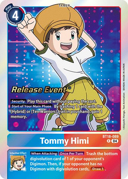 Image of Tommy Himi [BT18-089] [Release Special Booster Ver.2.0 Promos]