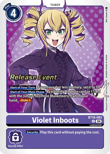 Image of Violet Inboots [BT18-093] [Release Special Booster Ver.2.0 Promos]
