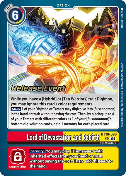 Image of Lord of Devastation and Rebirth [BT18-096] [Release Special Booster Ver.2.0 Promos]