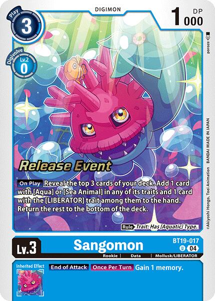 Image of Sangomon [BT19-017] [Release Special Booster Ver.2.0 Promos]