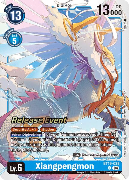 Image of Xiangpengmon [BT19-028] [Release Special Booster Ver.2.0 Promos]