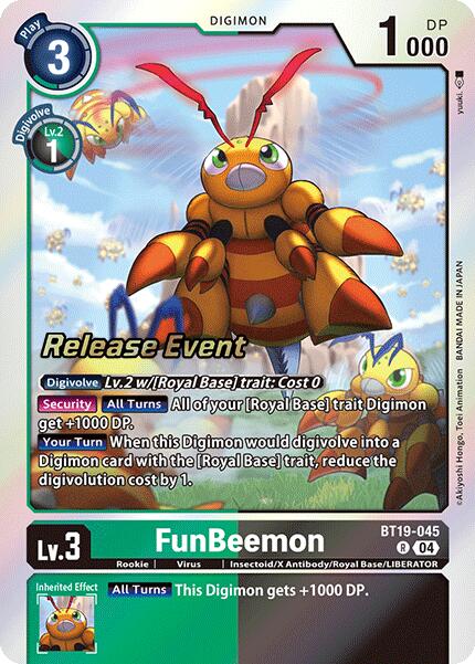 Image of FunBeemon [BT19-045] [Release Special Booster Ver.2.0 Promos]