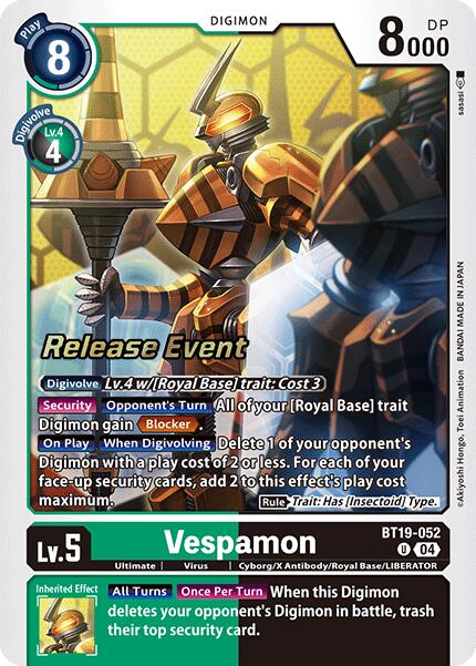 Image of Vespamon [BT19-052] [Release Special Booster Ver.2.0 Promos]
