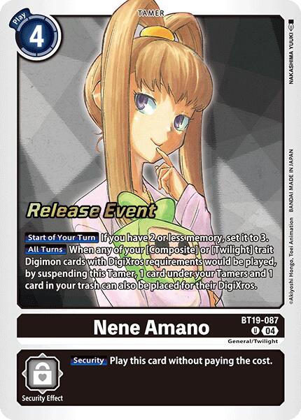 Image of Nene Amano [BT19-087] [Release Special Booster Ver.2.0 Promos]