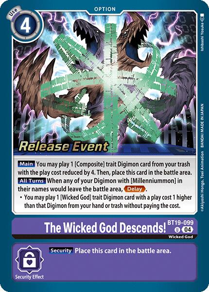 Image of The Wicked God Descends! [BT19-099] [Release Special Booster Ver.2.0 Promos]