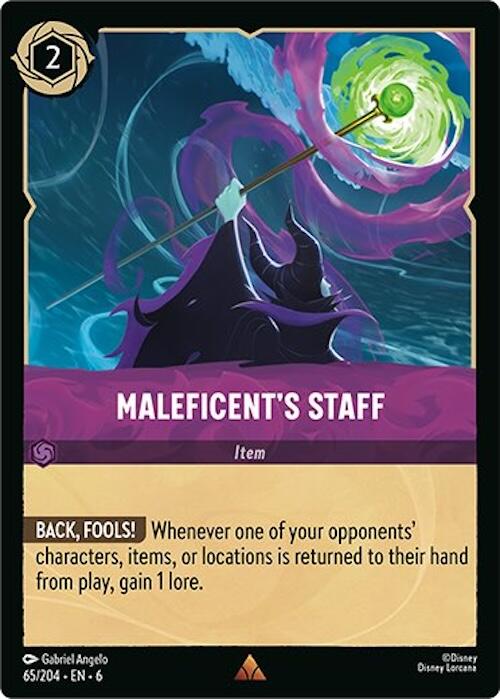 Image of Maleficent's Staff (65/204) [Azurite Sea]