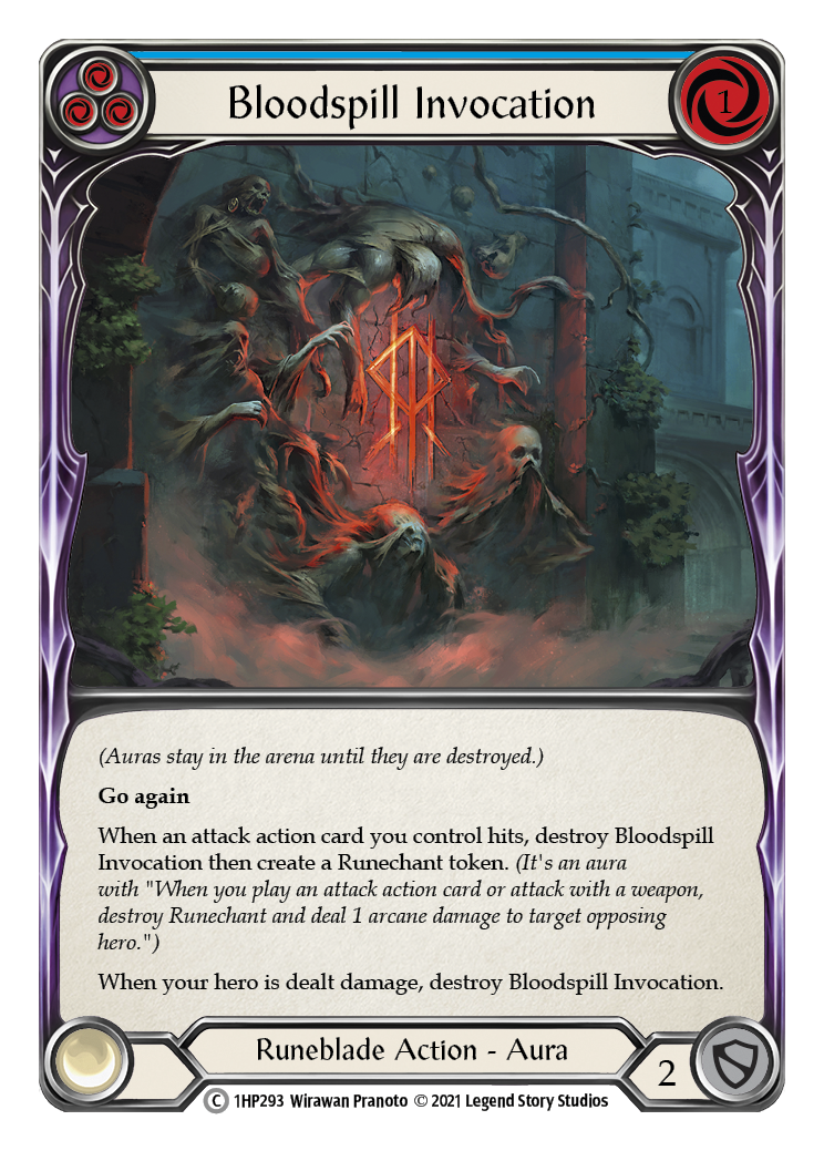 Image of Bloodspill Invocation (Blue) [1HP293] (History Pack 1)