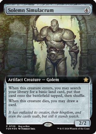 Image of Solemn Simulacrum (Extended Art) (Buy-A-Box) [Foundations Promos]