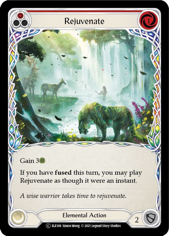Image of Rejuvenate (Red) [U-ELE106] (Tales of Aria Unlimited)  Unlimited Rainbow Foil