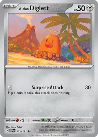 Image of Alolan Diglett (122/191) [Scarlet & Violet: Surging Sparks]