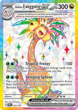 Image of Alolan Exeggutor ex (225/191) [Scarlet & Violet: Surging Sparks]