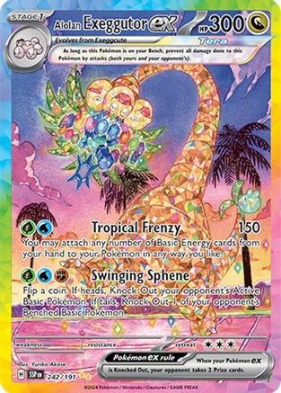 Image of Alolan Exeggutor ex (242/191) [Scarlet & Violet: Surging Sparks]