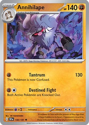 Image of Annihilape (100/191) [Scarlet & Violet: Surging Sparks]