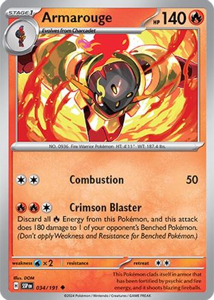 Image of Armarouge (034/191) [Scarlet & Violet: Surging Sparks]