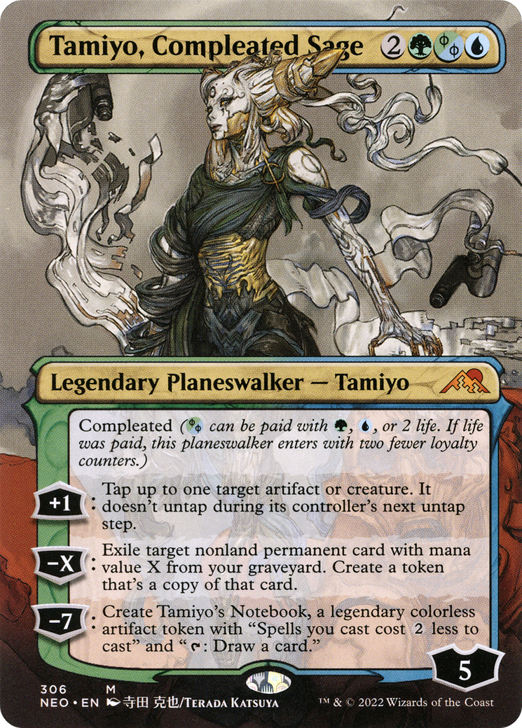 Image of Tamiyo, Compleated Sage (Borderless) [Kamigawa: Neon Dynasty]