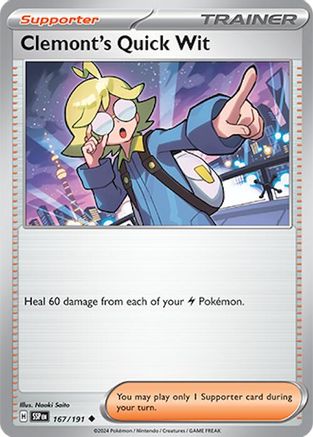 Image of Clemont's Quick Wit (167/191) [Scarlet & Violet: Surging Sparks]