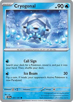 Image of Cryogonal (047/191) [Scarlet & Violet: Surging Sparks]