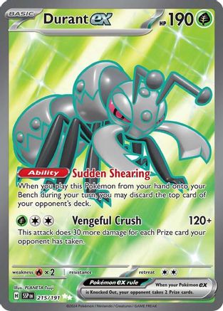 Image of Durant ex (215/191) [Scarlet & Violet: Surging Sparks]