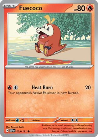 Image of Fuecoco (029/191) [Scarlet & Violet: Surging Sparks]