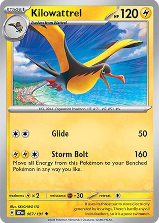 Image of Kilowattrel (067/191) [Scarlet & Violet: Surging Sparks]