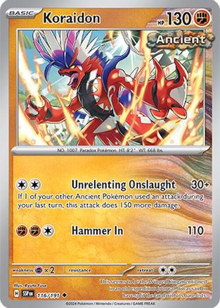 Image of Koraidon (116/191) [Scarlet & Violet: Surging Sparks]