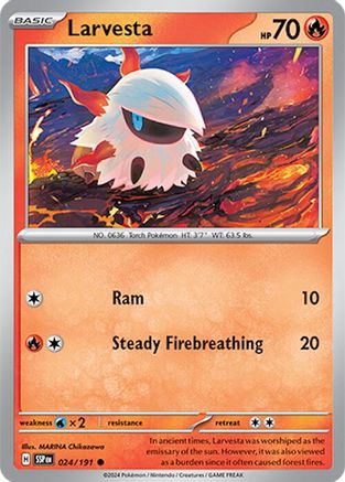 Image of Larvesta (024/191) [Scarlet & Violet: Surging Sparks]