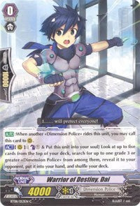 Image of Warrior of Destiny, Dai (BT08/053EN) [Blue Storm Armada]