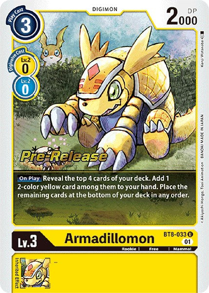 Image of Armadillomon [BT8-033] [New Awakening Pre-Release Cards]