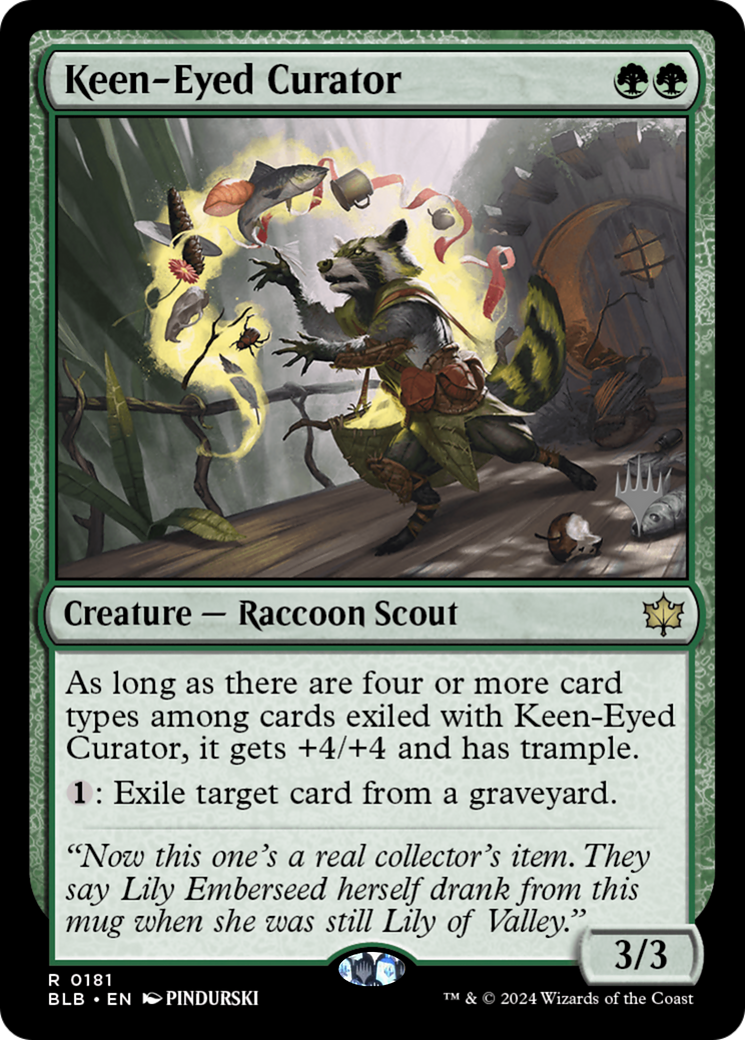 Image of Keen-Eyed Curator (Promo Pack) [Bloomburrow Promos]
