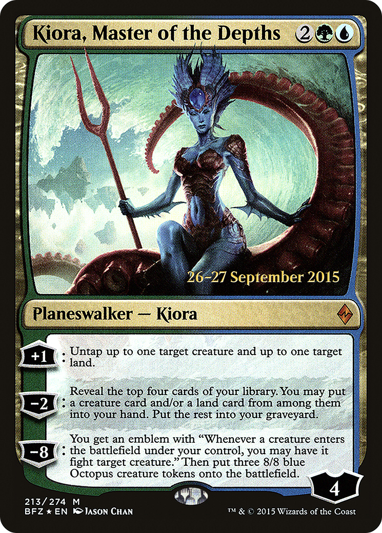 Image of Kiora, Master of the Depths [Battle for Zendikar Prerelease Promos]
