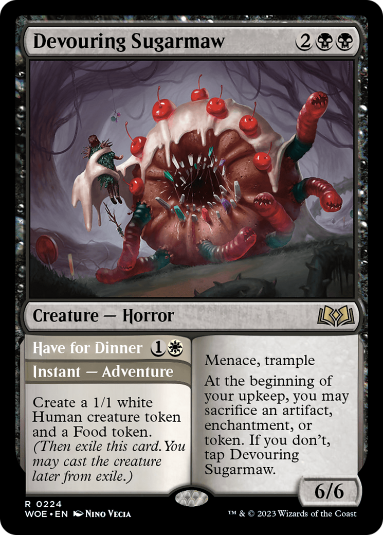 Image of Devouring Sugarmaw // Have For Dinner [Wilds of Eldraine]