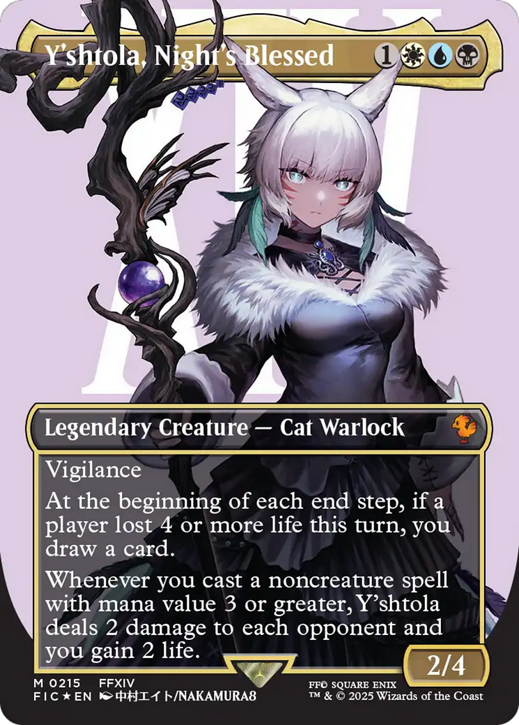 Image of Y'shtola, Night's Blessed (Borderless) (Surge Foil) [FINAL FANTASY Commander]
